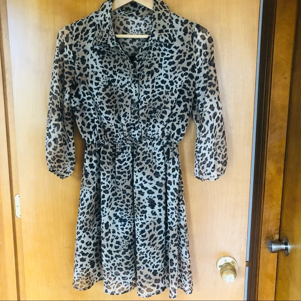 Leopard print dress